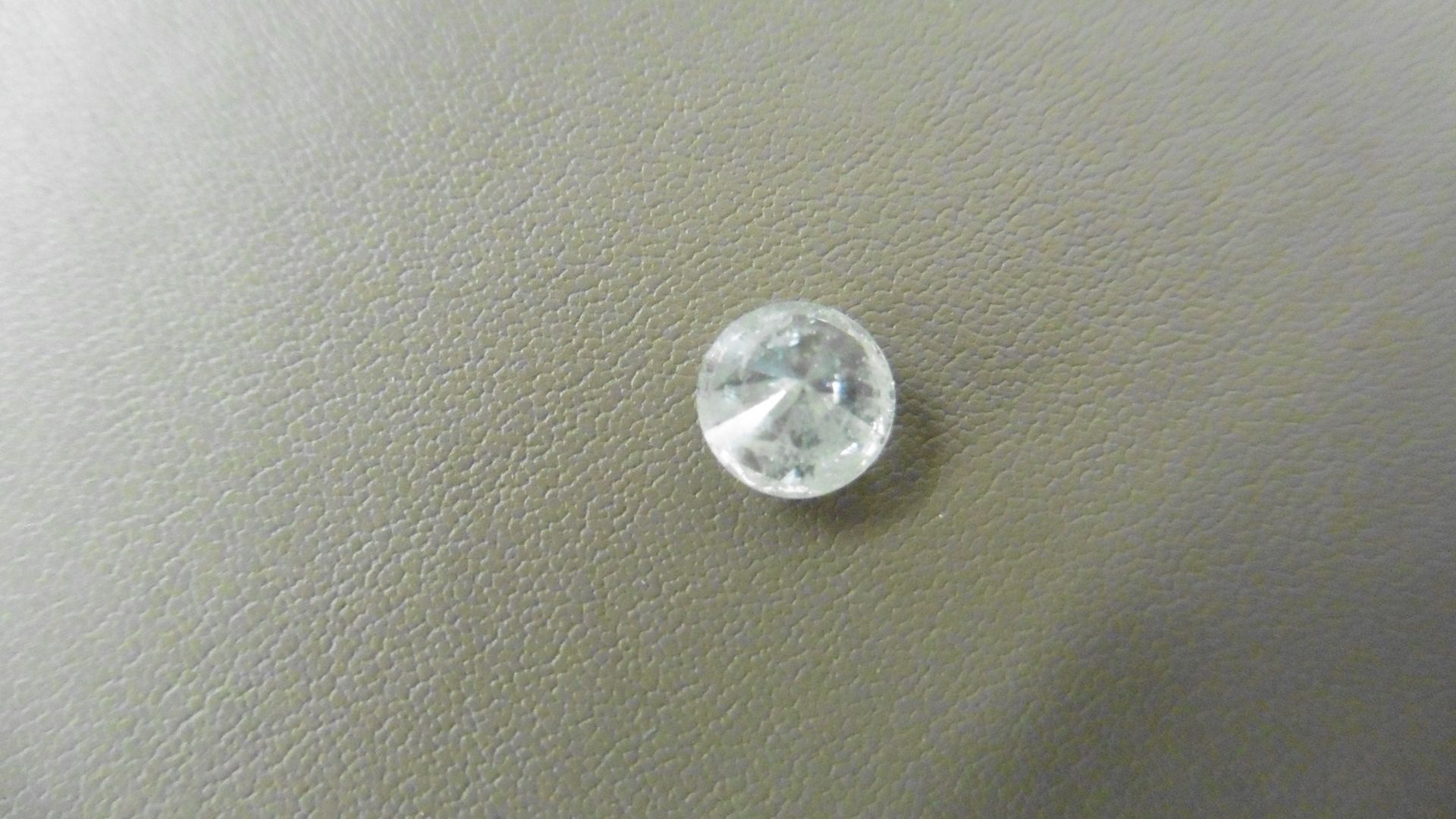 1.41ct Brilliant Cut Diamond, Enhanced stone. H colour, I2 clarity. 6.69 x 4.77mm. Valued at £2650 - Image 3 of 4