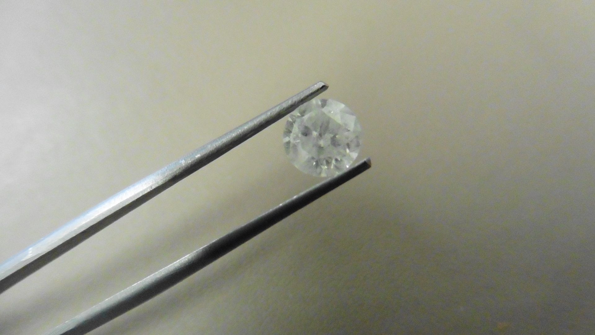 1.17ct Brilliant Cut Diamond, Enhanced stone. H colour, I2 clarity. 6.56 x 4.17mm. Valued at £1750 - Image 2 of 5