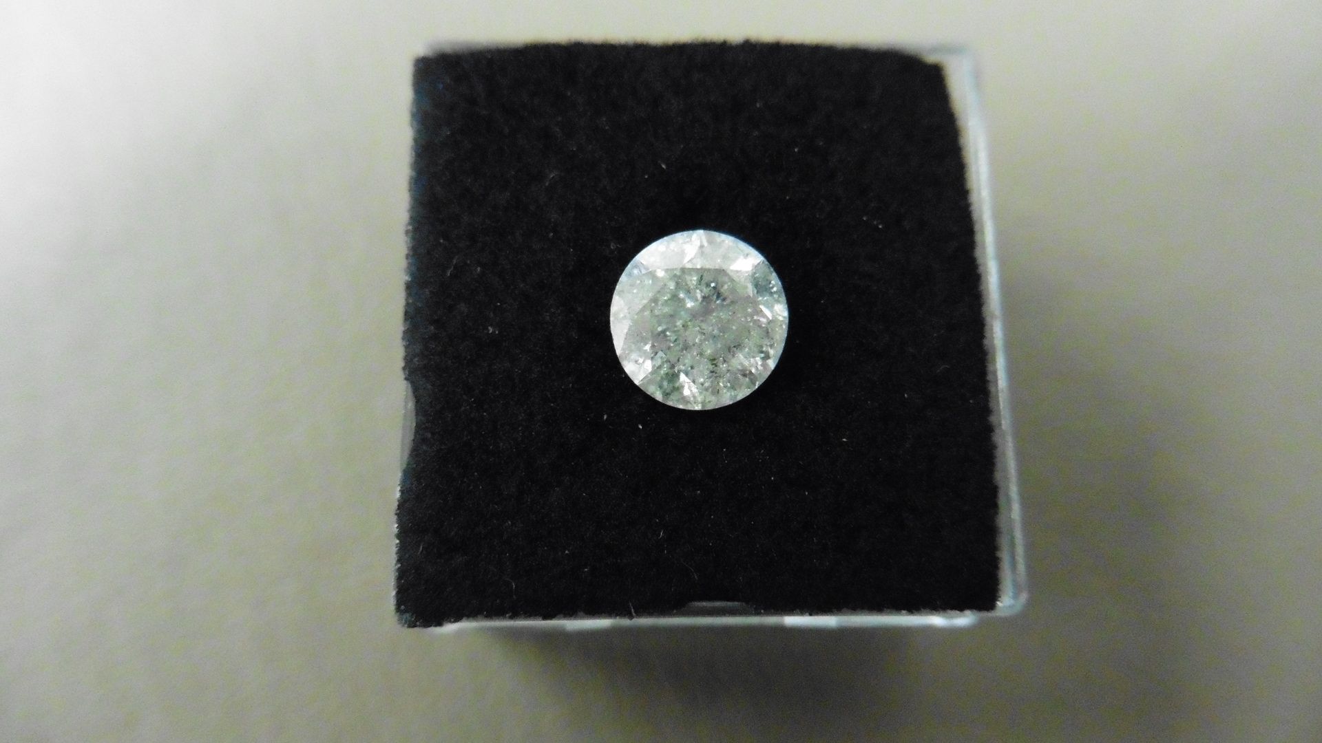 1.72ct Brilliant Cut Diamond, Enhanced stone. H/I colour, P1-2 clarity. 7.42 x 4.78mm. Valued at £ - Image 5 of 5