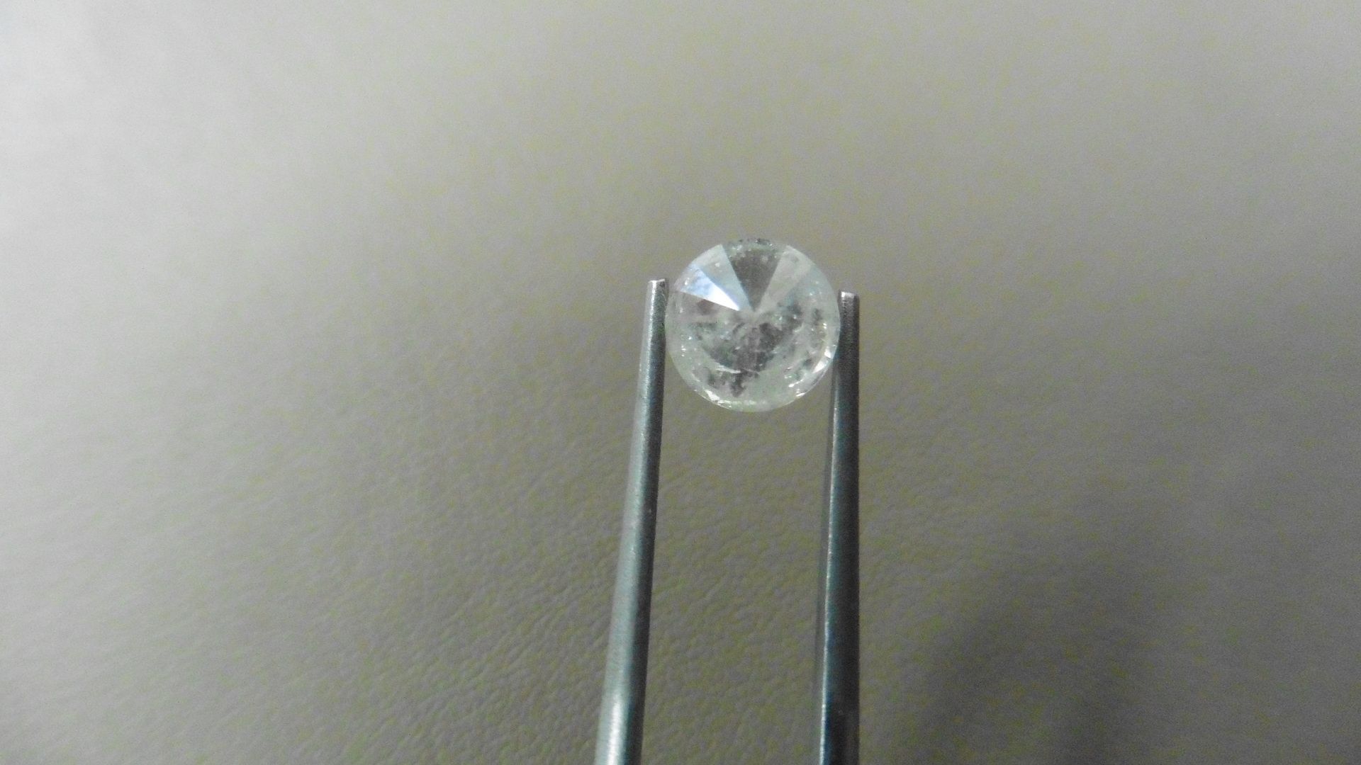 1.41ct Brilliant Cut Diamond, Enhanced stone. H colour, I2 clarity. 6.69 x 4.77mm. Valued at £2650 - Image 2 of 4