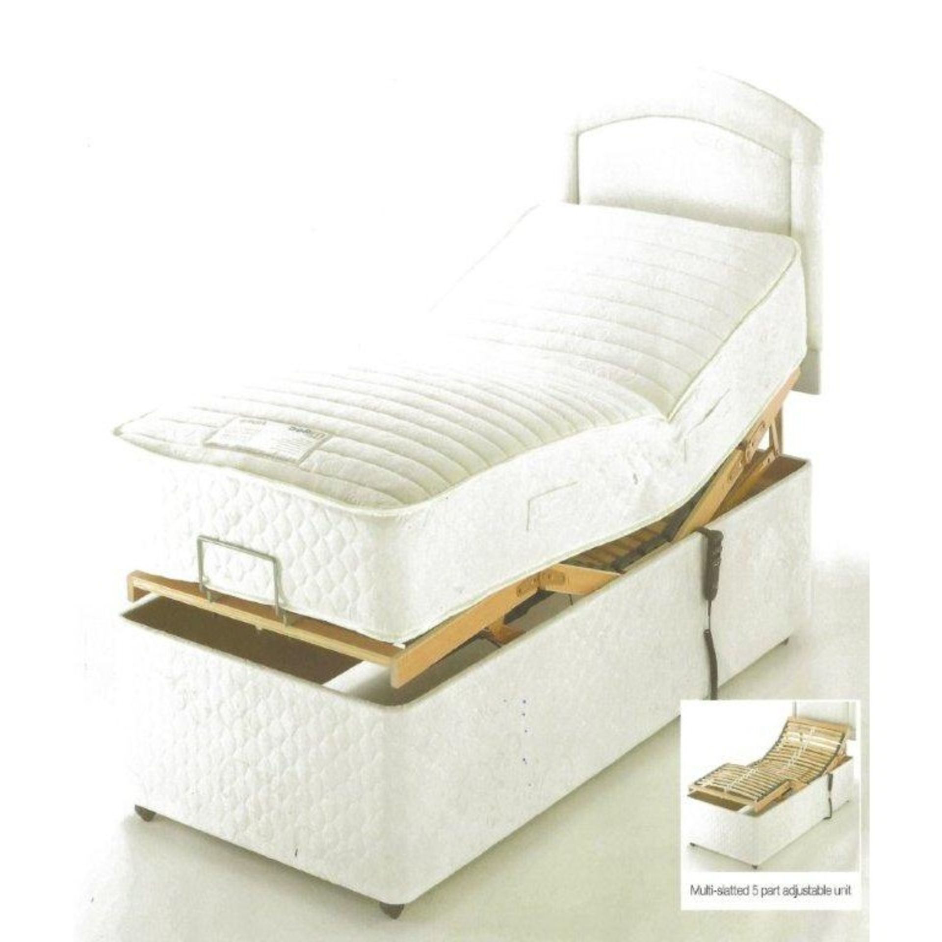 Brand New 30 Single Alpina Adjustable Electric Bed With Pocket Sprung Mattress - Image 2 of 2