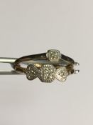 Vintage 2 X 18 K Gold Diamond Rings