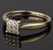 A Diamond Cluster Ring (No Hallmarks
