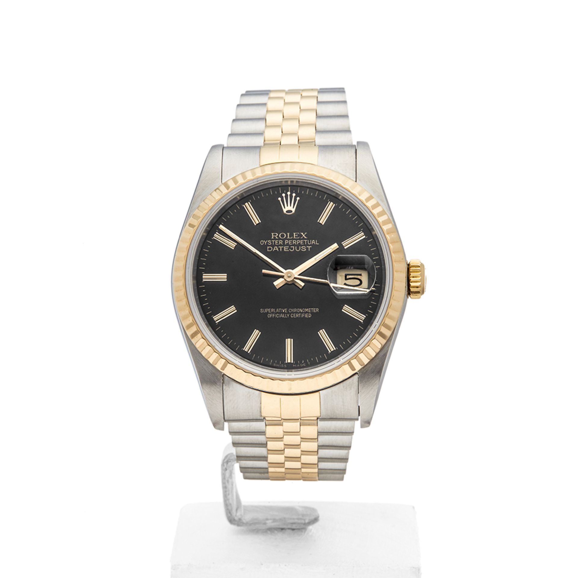 Rolex Datejust Stainless Steel & 18k Yellow Gold - 16233 - Image 2 of 9