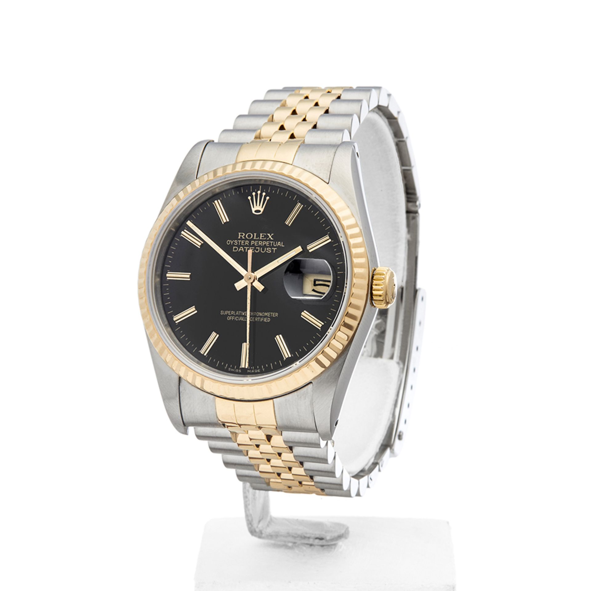 Rolex Datejust Stainless Steel & 18k Yellow Gold - 16233 - Image 3 of 9