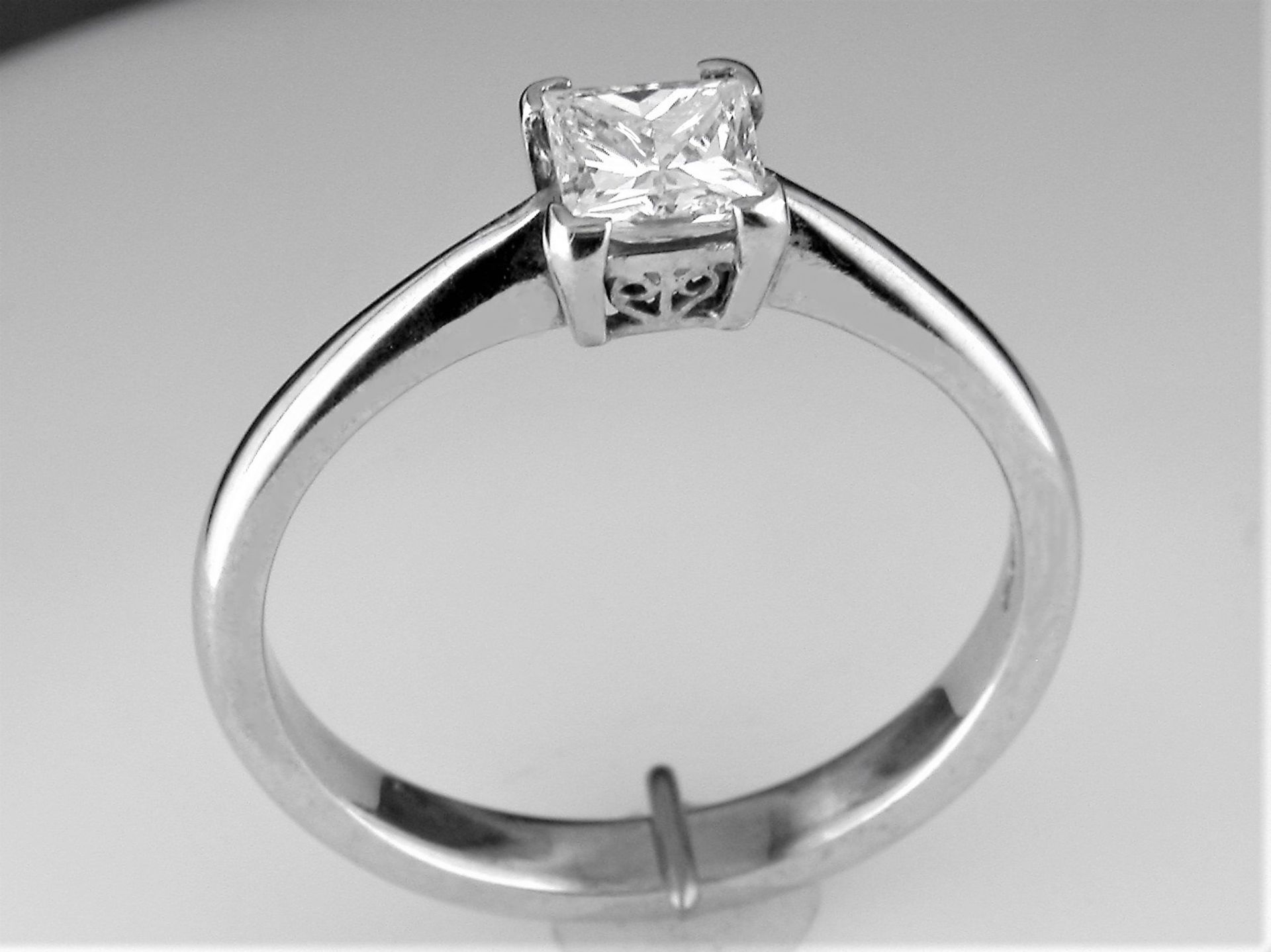 A New 0.51 Carat Princess Cut Solitaire Ring