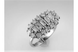 An Impressive Multistone Diamond Ring