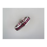 A Pink Tourmaline Full Eternity Ring