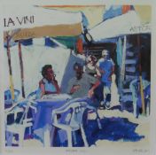 Signed limited edition print ""Astoria Vini"" by Scottish artist Mairi Aitken