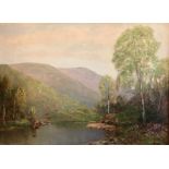 Large Original signed oil painting, Scottish Landscape by artist Walter MacAdam 1865-1935