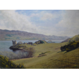 Signed ltd edition print, Urquhart Castle, Loch Ness by Scottish artist Peter Munro, exhib RSA