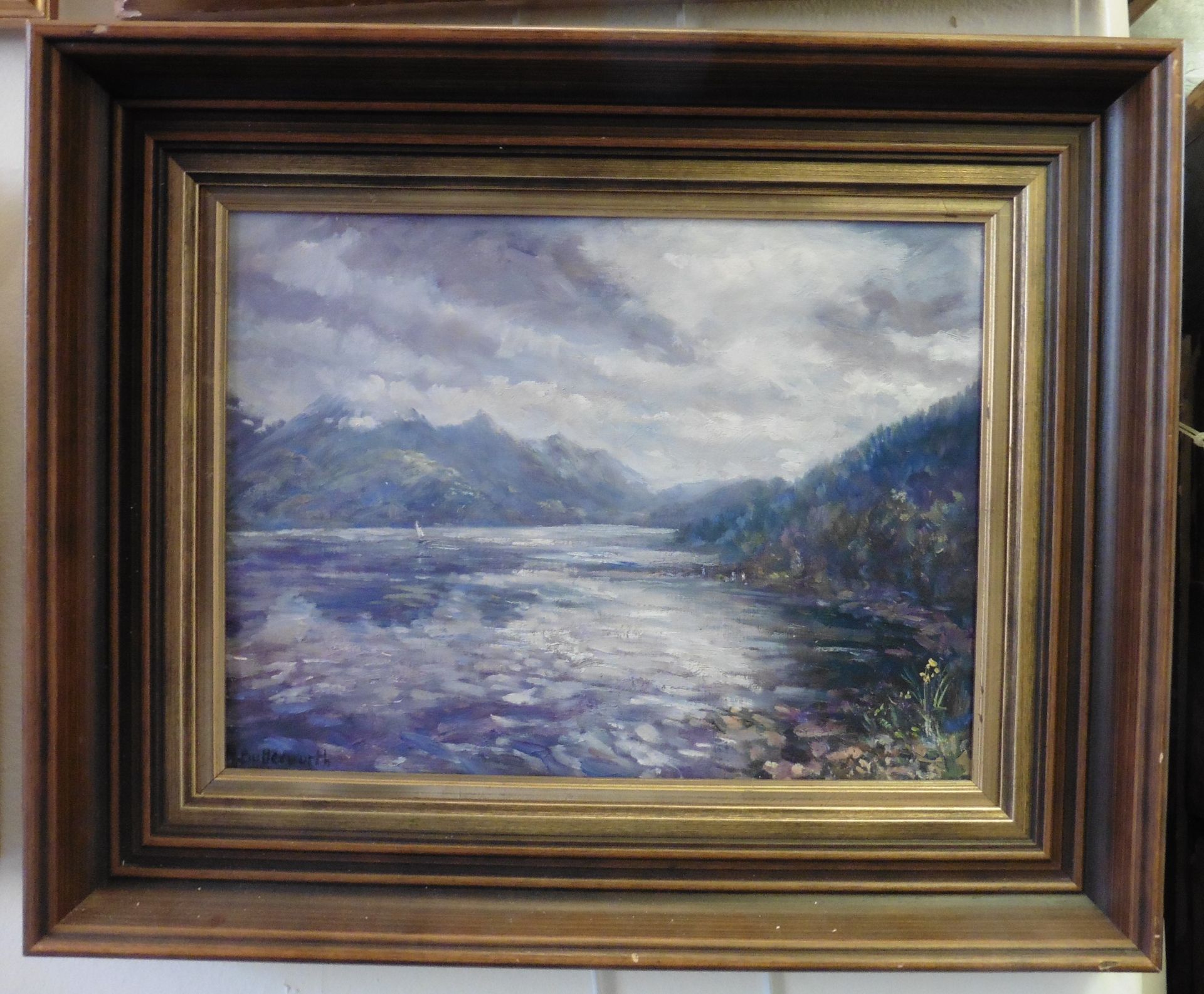 Loch Duich and the Five sisters of Kintal oil painting by Howard Butterworth - Image 4 of 6