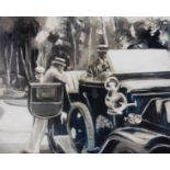 Signed limited edition print 'Fathers new toy' by Natasha Pearl