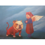 Little Devils signed limited edition print by Scottish contemporary artist Mike Forbes RSA