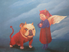 Little Devils signed limited edition print by Scottish contemporary artist Mike Forbes RSA