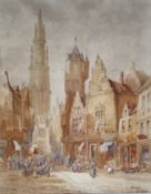 Original watercolour ""Antwerp"" by Henry Thomas Schafer (1873-1915)