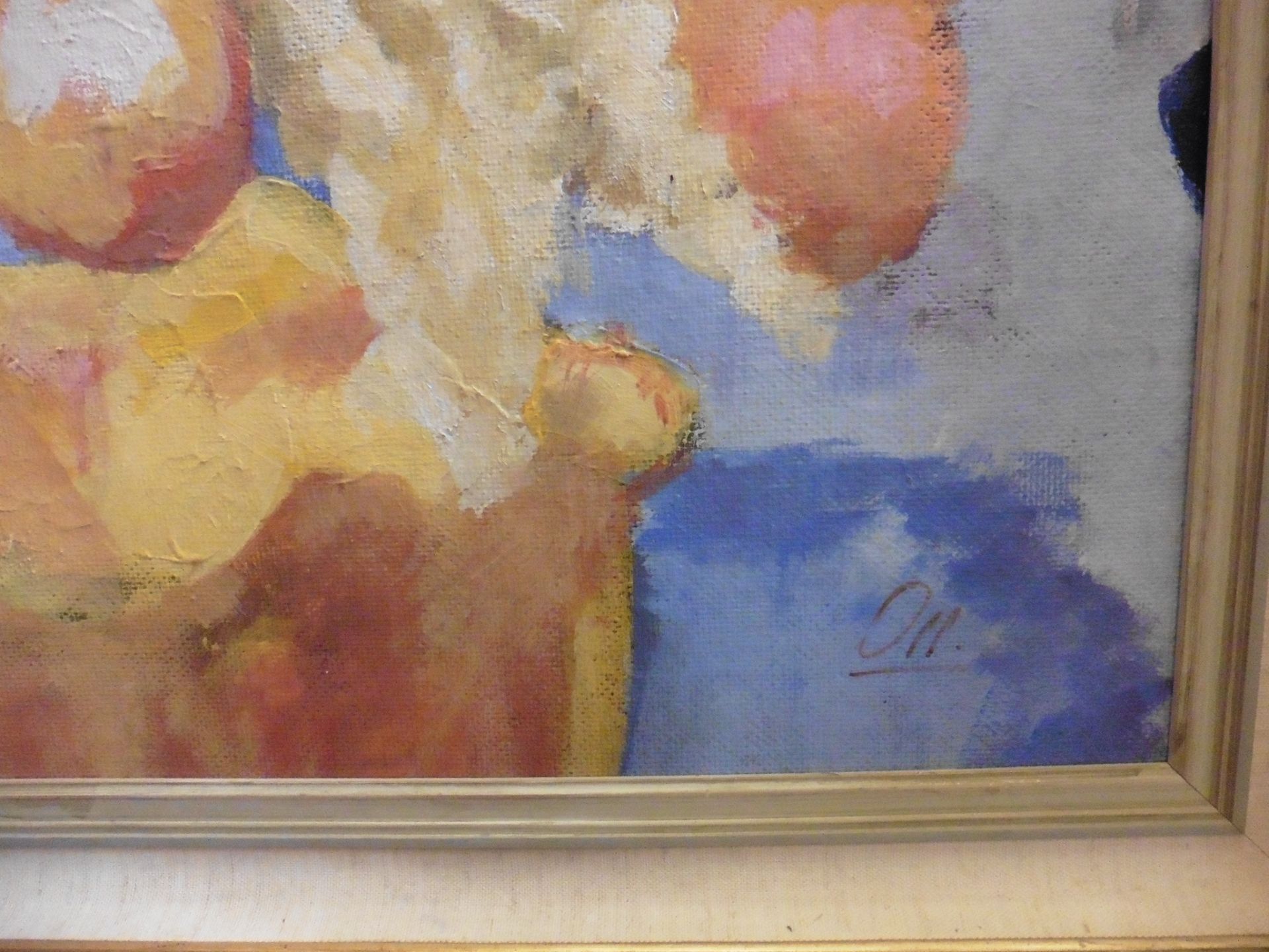 James Orr (Scottish Born 1931) Extensive Signed stilll life oil painting - Image 3 of 4