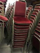 50 x Banquet Chair Burgundy Seat & Back Ex Hire Lots of life left