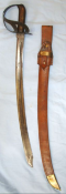 RARE, WW2 Era U.S. Manufactured Dutch Klewang M1940 Short Sword By Milsco & Leather Scabbard