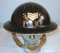 WW2 Era 1938 Dated Home Front, British Special Constabulary Police Sergeant’s 'Tommy' Helmet