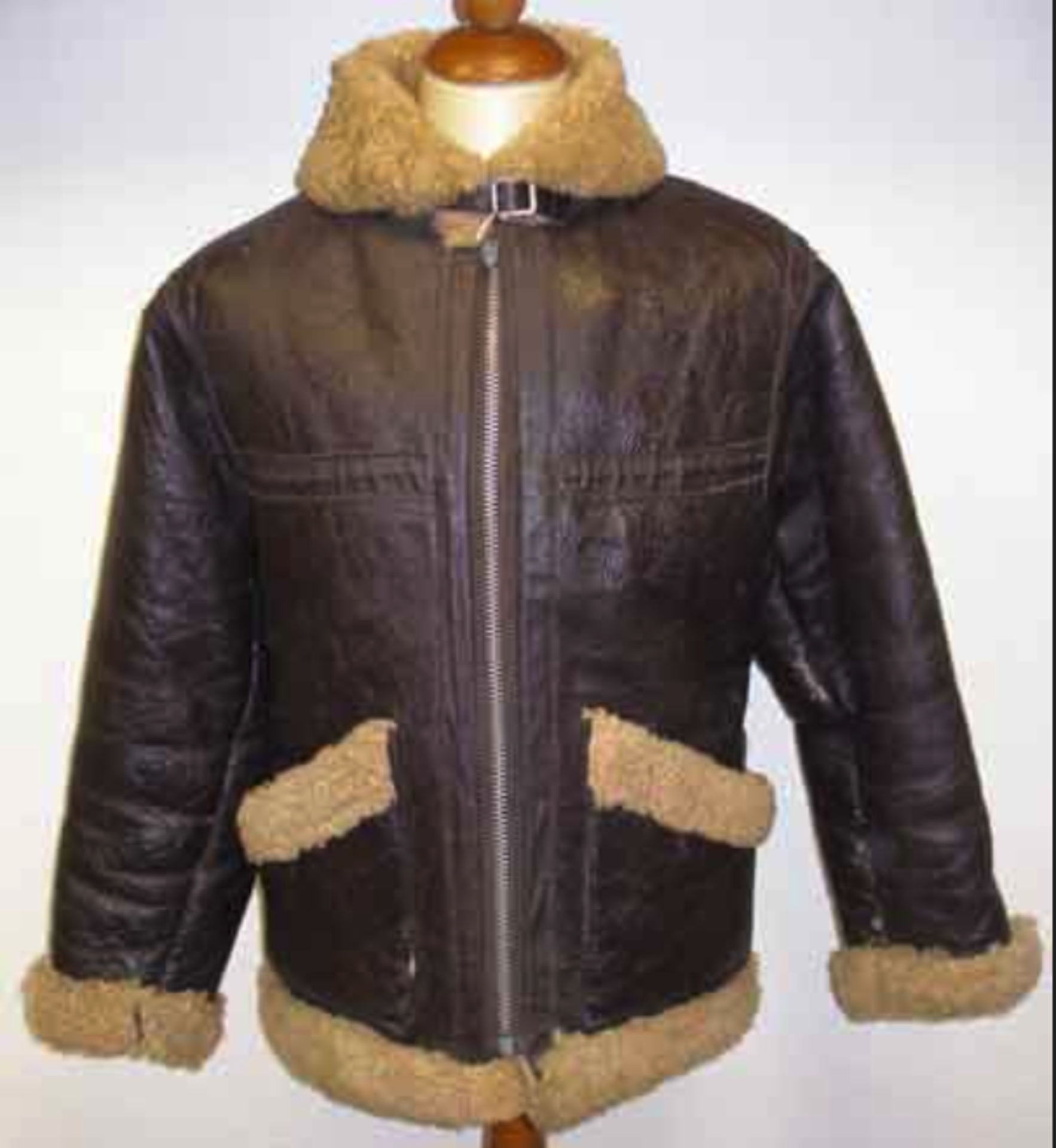 WW2 Leather, fur lined Flying Jacket.