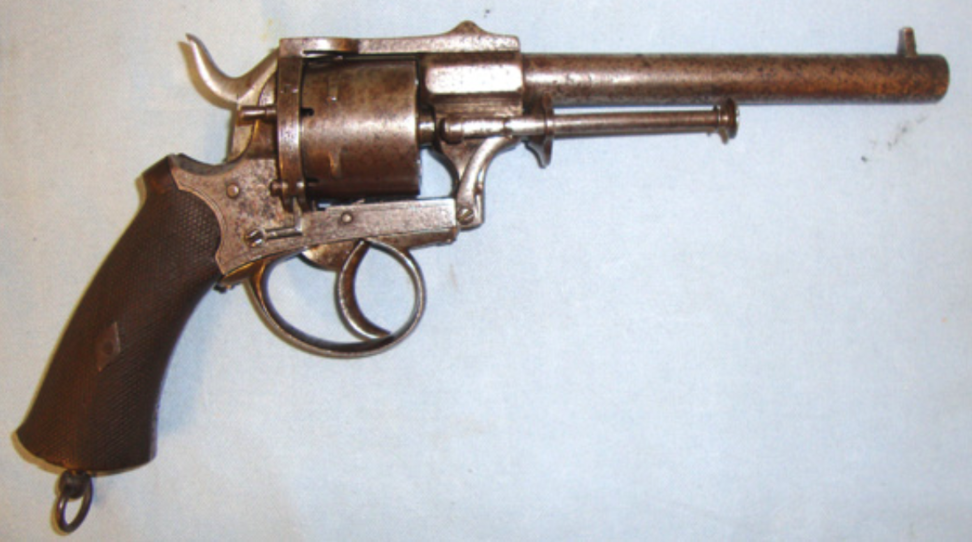 C1870 Continental 9mm Military Pinfire Revolver Marked ‘Meyers BVL’.