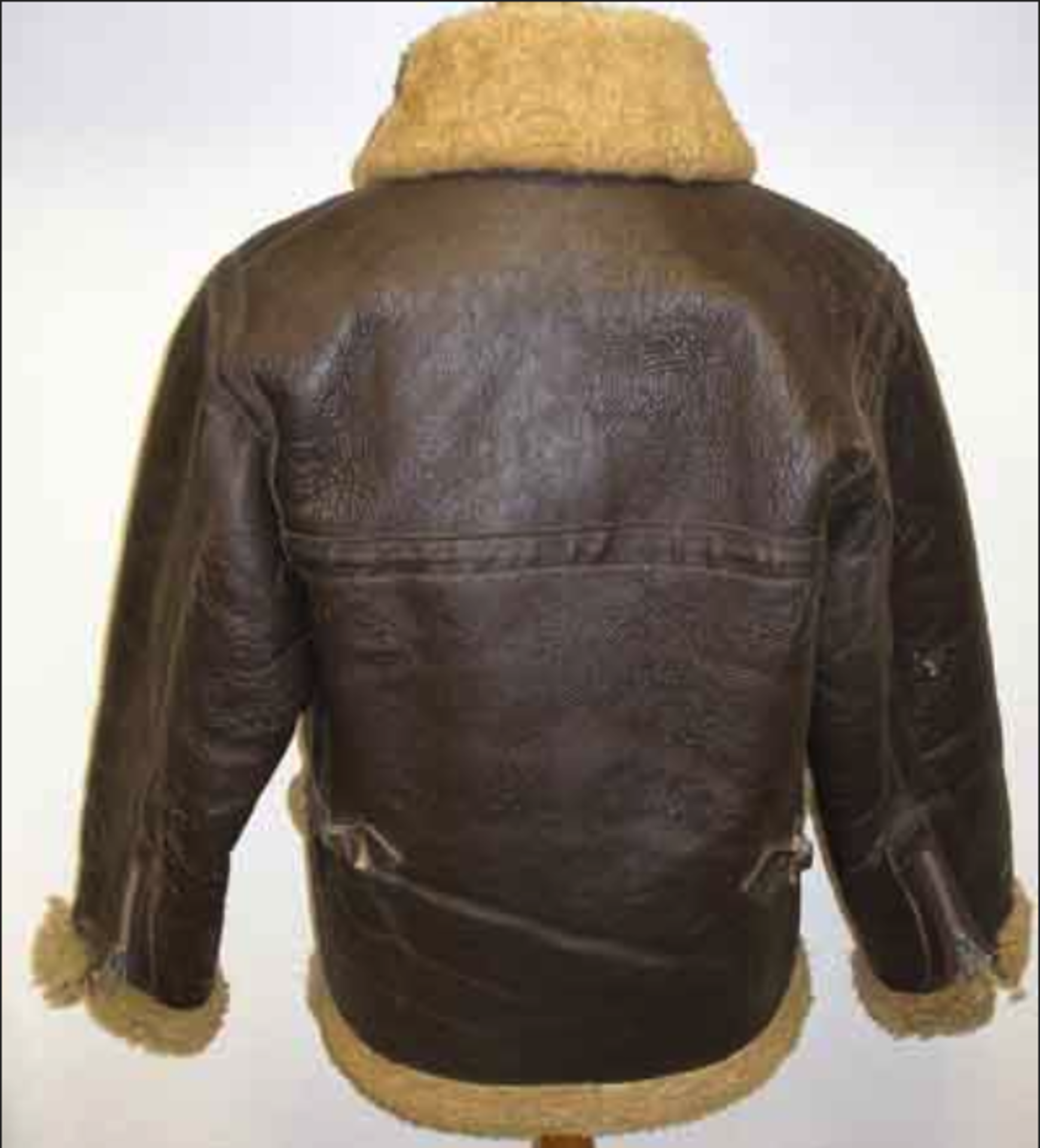 WW2 Leather, fur lined Flying Jacket. - Image 2 of 2