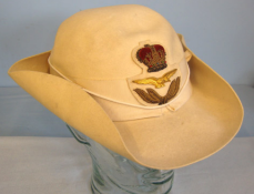 Post 1952 Female British RAF Nursing Officer’s Tropical Felt Tricorn Hat By Moss Bros