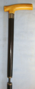 WW1 British Officer’s Lacquered Wood Sword Stick With Ferrule Engraved To ‘Captain Chas Alford'