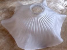 Vintage French Glass Shade to suspend from light figment opaque
