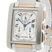 Cartier Tank Francaise Chronoreflex 28mm Stainless Steel & 18k Yellow Gold - 2303 or W51004Q4