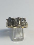 3ct 3 Stone Diamond Ring