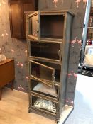 Metal Industrial Retro Style Display Cabinet