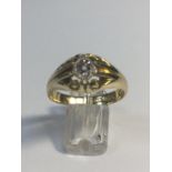 18ct Yellow Gold Gents Diamond Solitaire