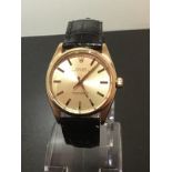 Gents 1950's Rolex Oyster Perpetual, Solid 18ct Gold