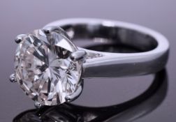 4.33 Carat Diamond Solitaire Ring