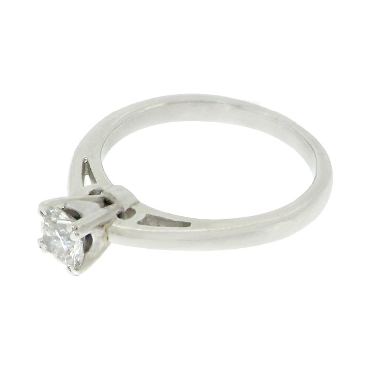 A Platinum Solitaire Diamond Ring, 0.30ct - Image 3 of 4