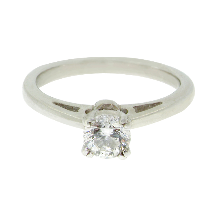 A Platinum Solitaire Diamond Ring, 0.30ct - Image 4 of 4