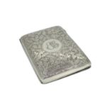 A Victorian Silver Card Case, Chester 1900