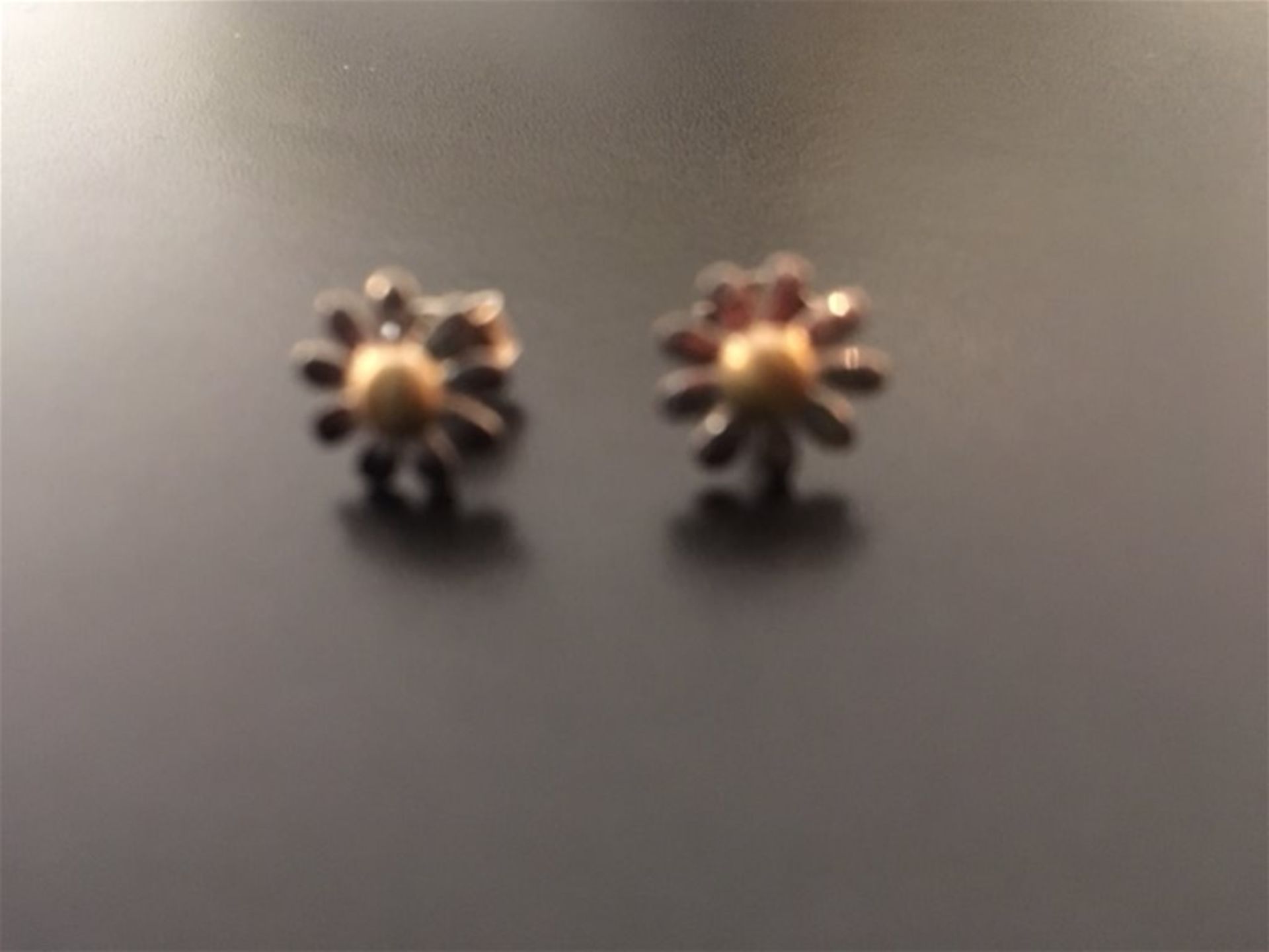 Silver/Gold plate sunflower earrings