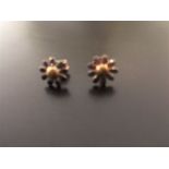 Silver/Gold plate sunflower earrings