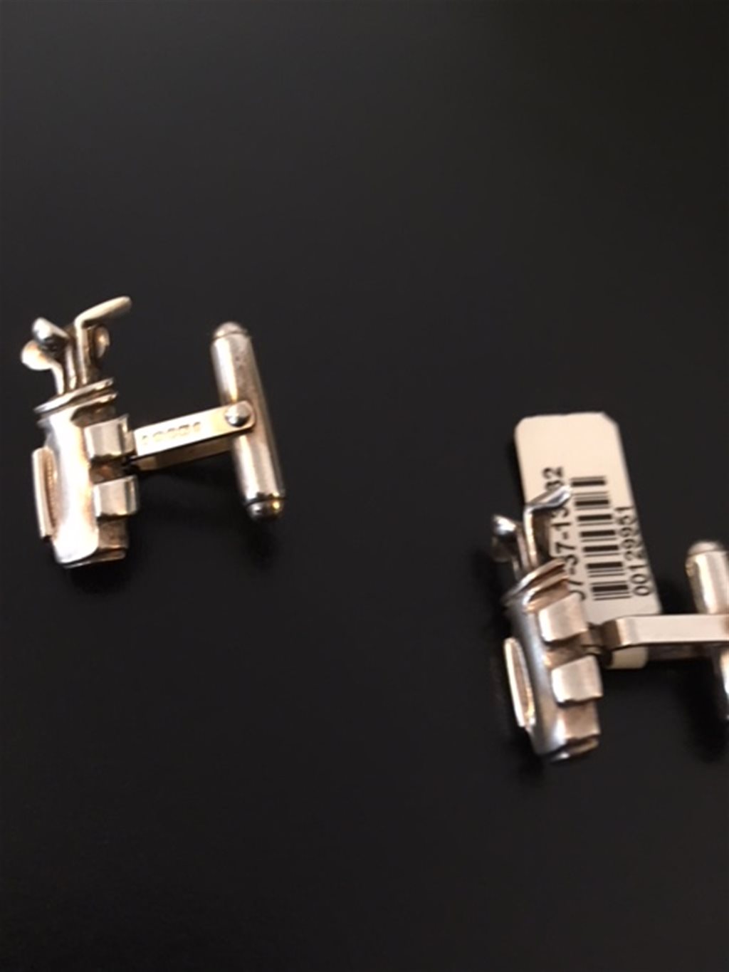 Silver golf club cufflinks - Bild 2 aus 2