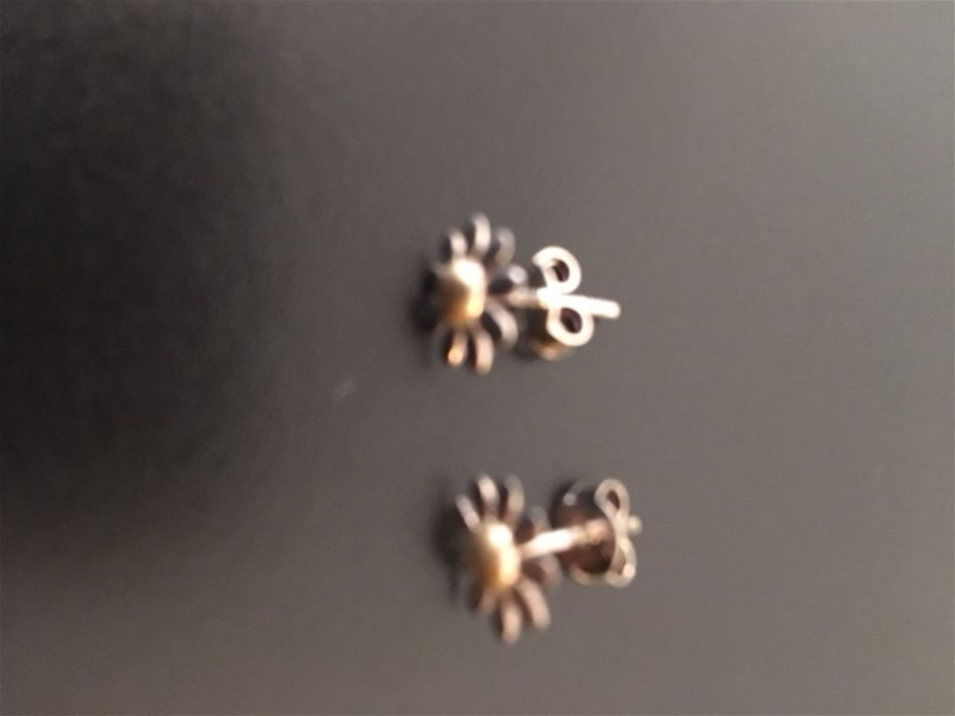 Silver/Gold plate sunflower earrings - Image 2 of 2