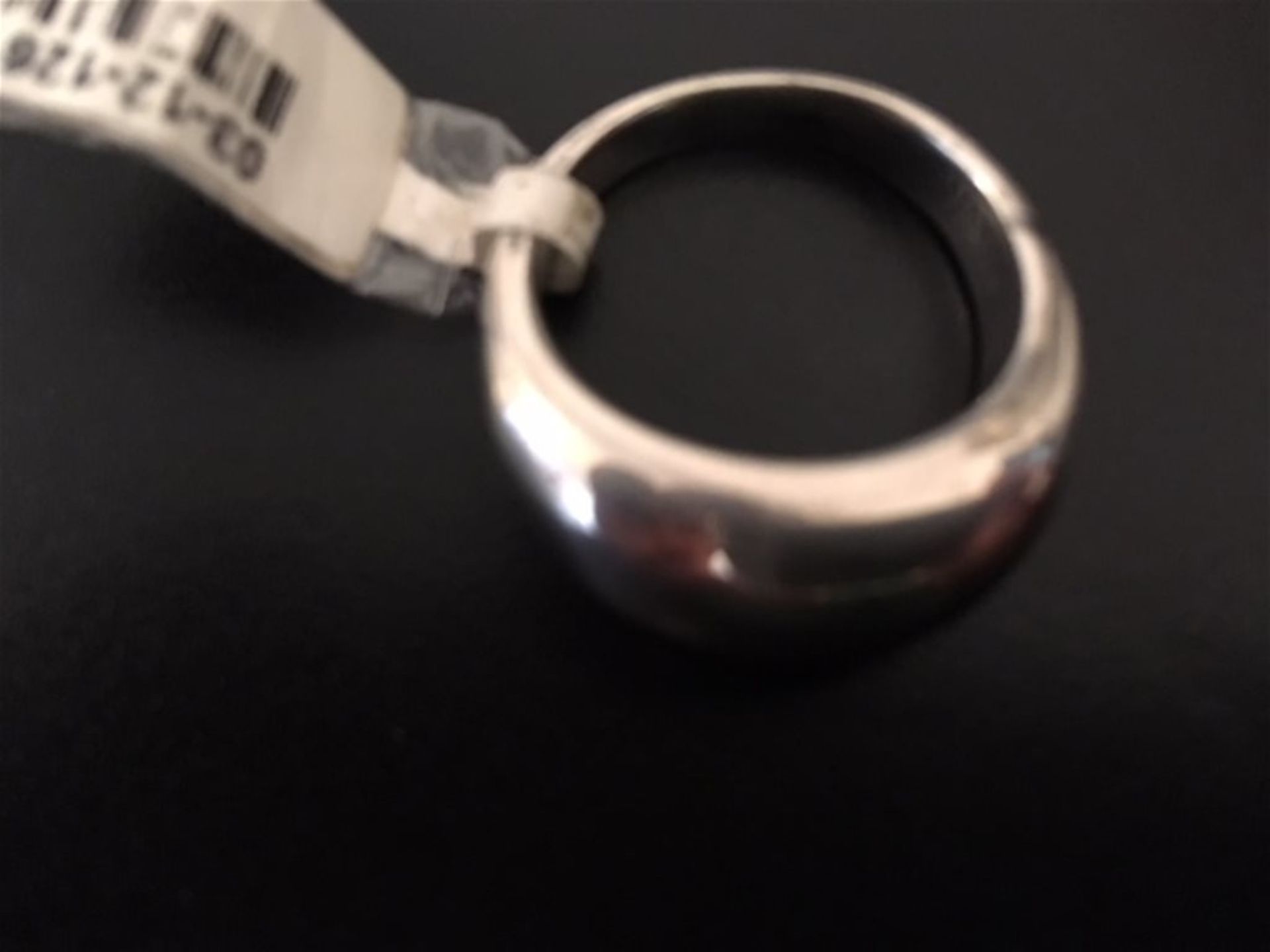 Silver plain ring - Image 2 of 2