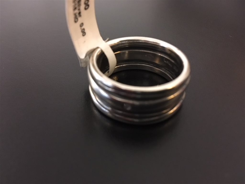 Mens silver ring