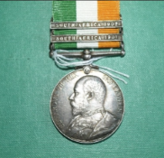 Kings South Africa Medal 2 clasps Pte Trappitt 3rd Queens Regt