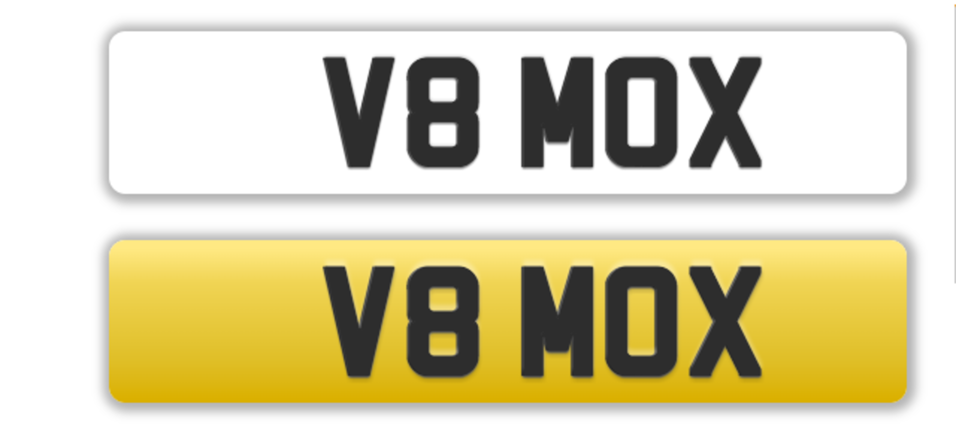 V8 MOX - on DVLA retention ready to transfer to the winning bidder with no transfer fees.