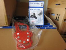 50x Premium Full Foot Snow Grippers (Red)
