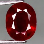 3.92 Ct. Oval Facet Top Blood Red Natural Ruby Madagascar
