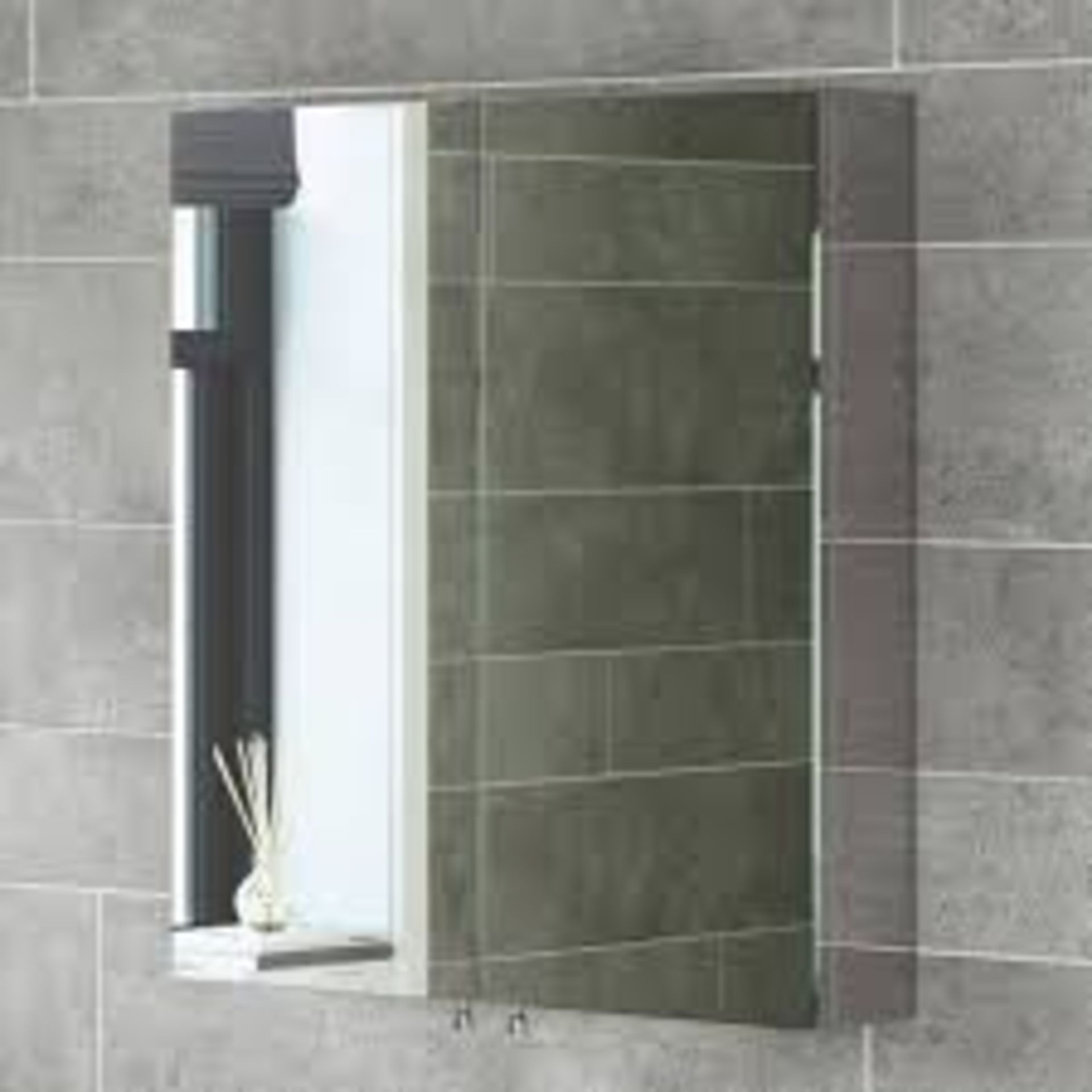 (J123) 670x600mm Liberty Stainless Steel Double Door Mirror Cabinet. RRP £262.99. Made from high-
